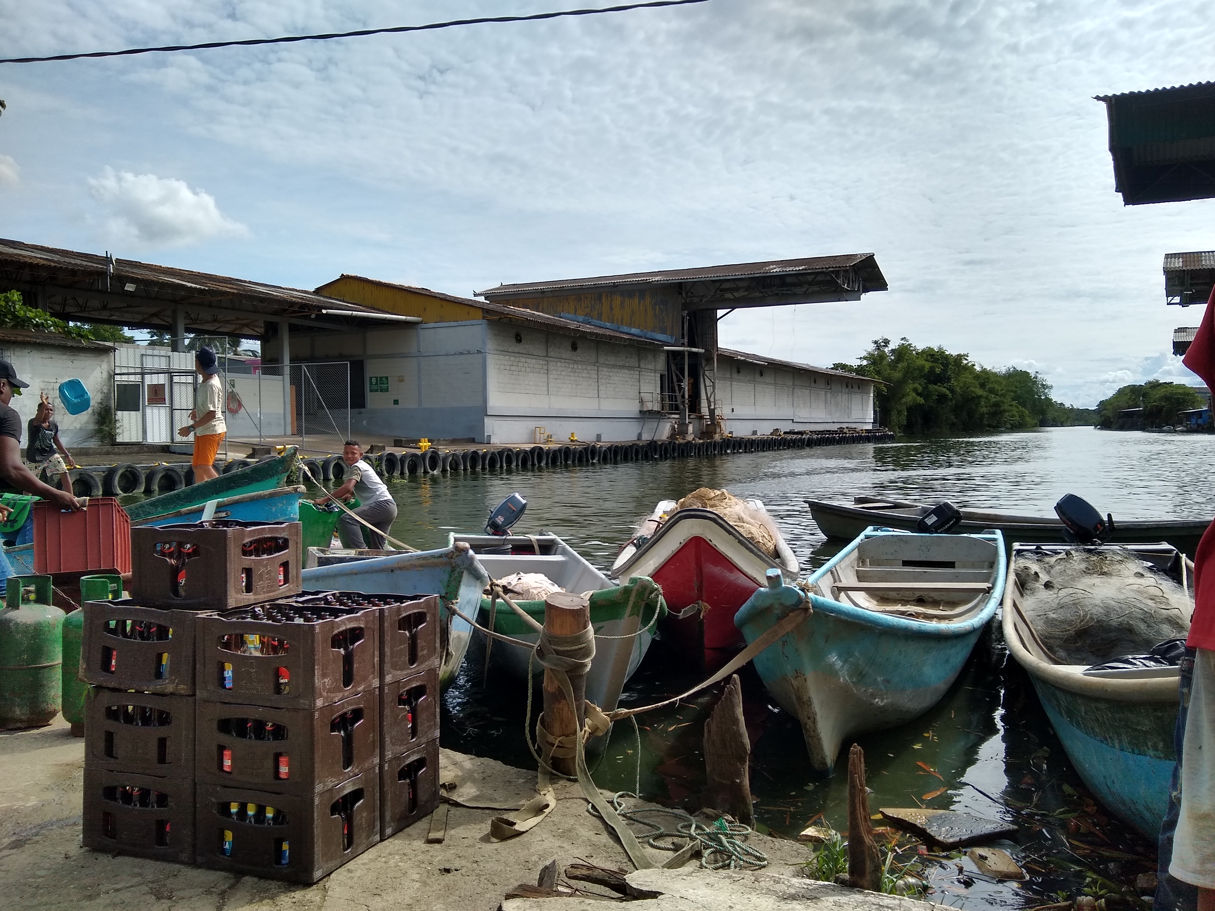Salida a Puerto Girón desde el canal de Nueva Colonia