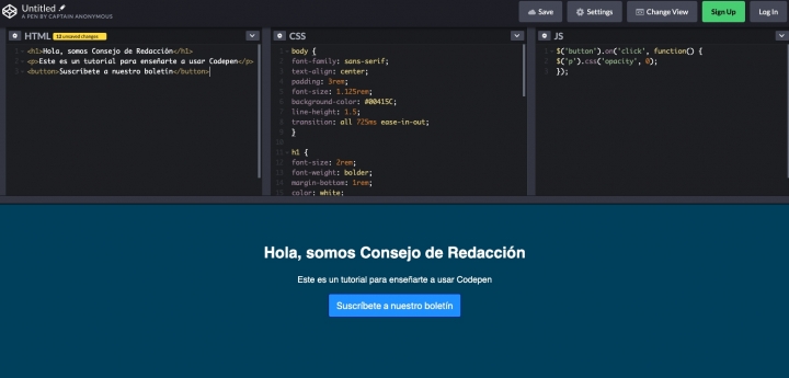 Codepen 3