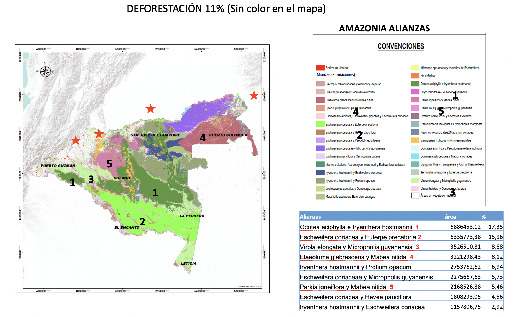 mapa vegetación natural