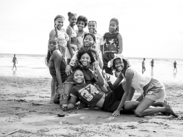 Playa de la vereda La Playa. Uno de los lugares de recreación para la comunidad, principalmente los domingos.  (Tomada por: Angélica Aley Moncada).