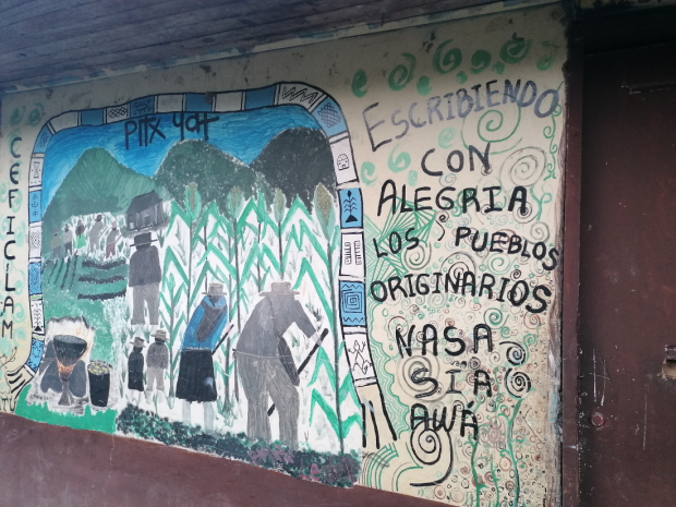 Una visita al Centro de Desarrollo Comunitario Luis Ángel Monroy, donde terminó su bachillerato. Muchos de los compañeros de su generación, cuenta Daniela, se han ido a las filas de los grupos armados ante la falta de oportunidades. Fotos: Tatiana Escárraga