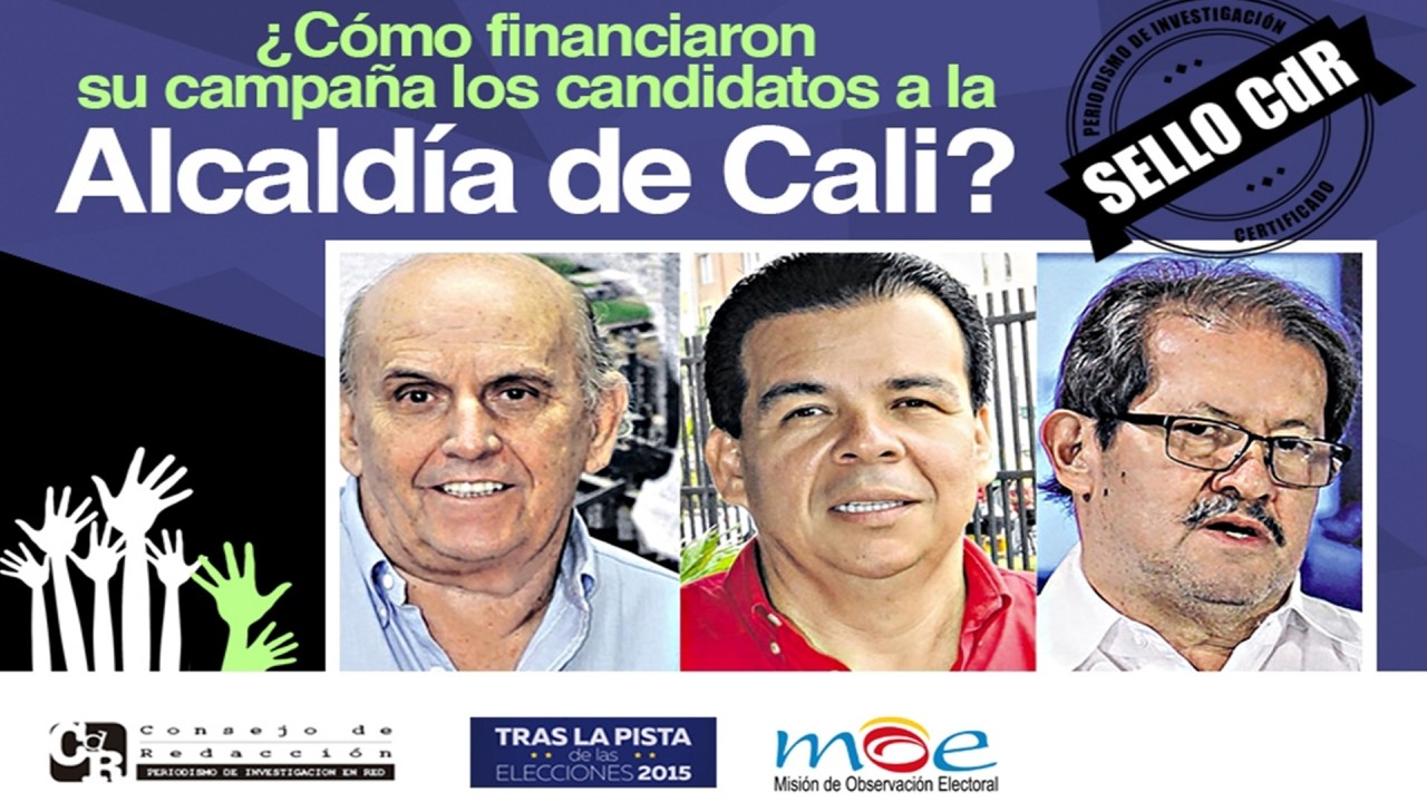 Investigación sobre la financiación de la campañas para la Alcaldía de Cali, trabajo asesorado por Tras la Pista de las Elecciones