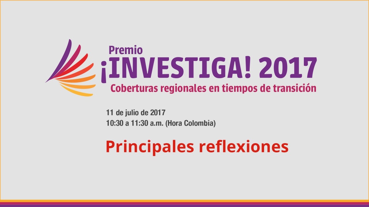 Revive el Hangout del Premio ¡Investiga! 2017