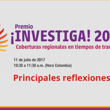 Revive el Hangout del Premio ¡Investiga! 2017