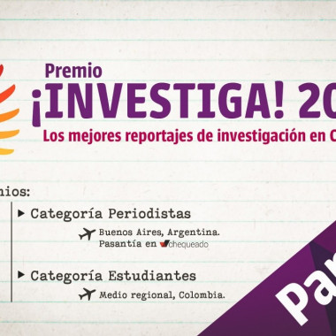 Recibe experiencias con el Premio ¡Investiga! 2018