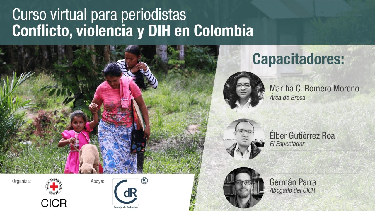 Curso virtual para periodistas 'Conflicto, violencia y DIH en Colombia'