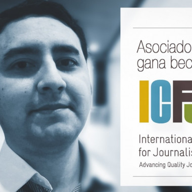 Cristhian Barragán asociado CdR becado por International Center for Journalist (ICFJ)