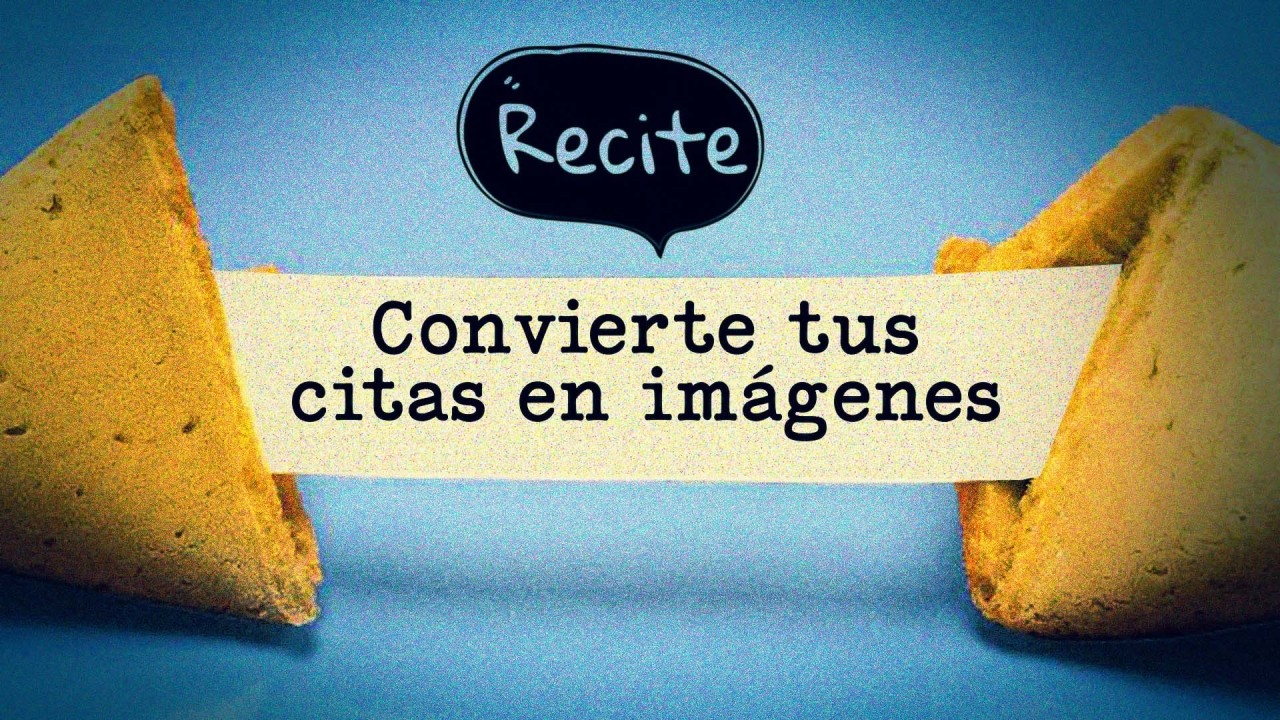 Convierte tus citas periodísticas en imágenes con Recite