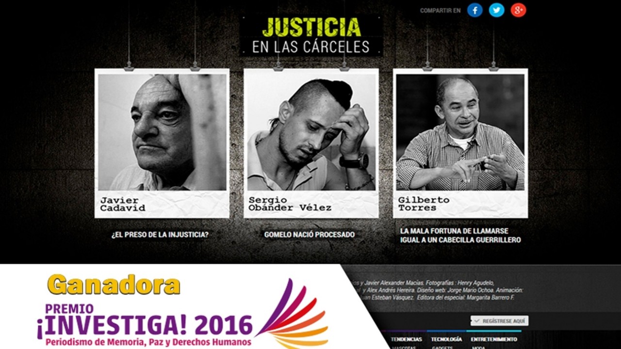 Justicia en las cárceles. Trabajo ganador del Premio ¡Investiga! 2016