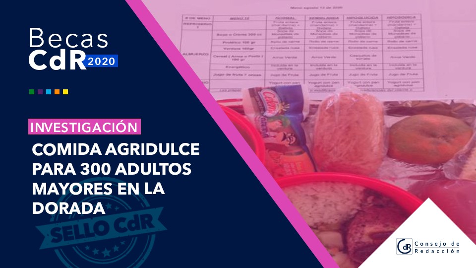 Comida agridulce para 300 adultos mayores en La Dorada