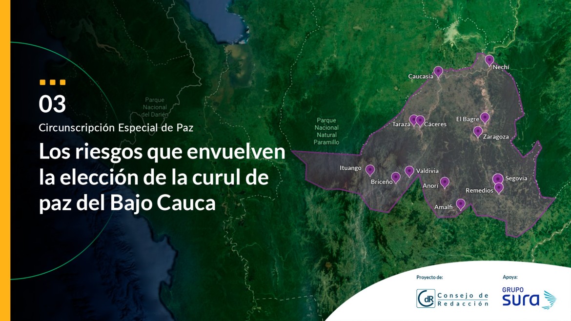 Los riesgos que envuelven la elección de la curul de paz del Bajo Cauca