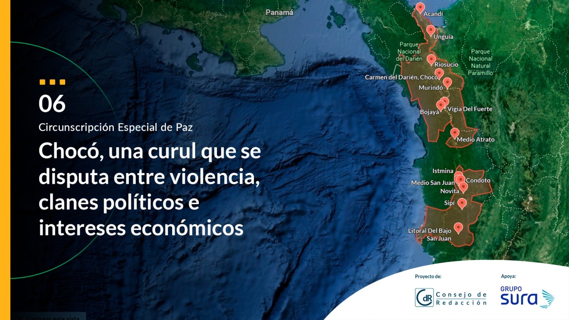 Chocó, una curul que se disputa entre violencia, clanes políticos e intereses económicos