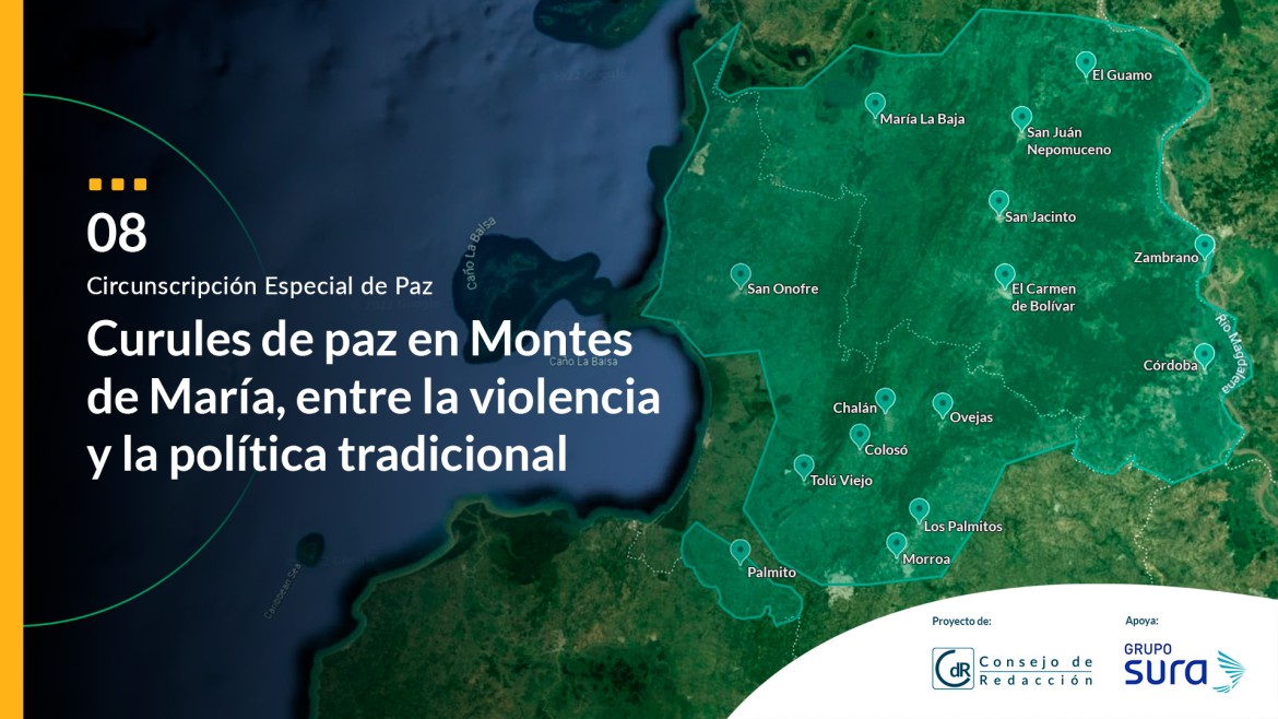 Curules de paz en Montes de María, entre la violencia y la política tradicional