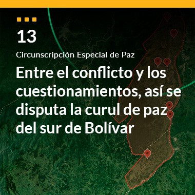 Entre el conflicto y los cuestionamientos, así se disputa la curul de paz del sur de Bolívar