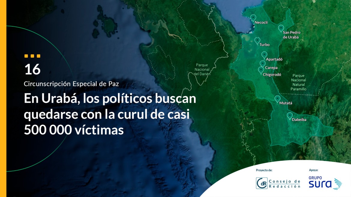 En Urabá, los políticos buscan quedarse con la curul de casi  500.000 víctimas