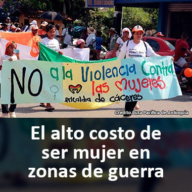 El alto costo de ser mujer en zonas de guerra