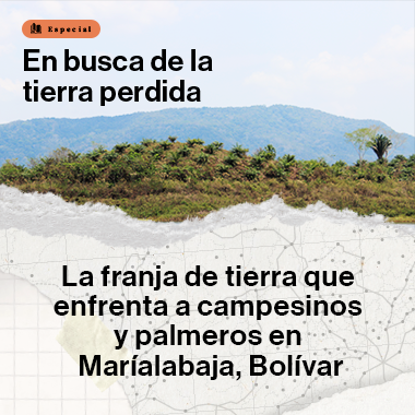 La franja de tierra que enfrenta a campesinos y palmeros en Maríalabaja, Bolívar