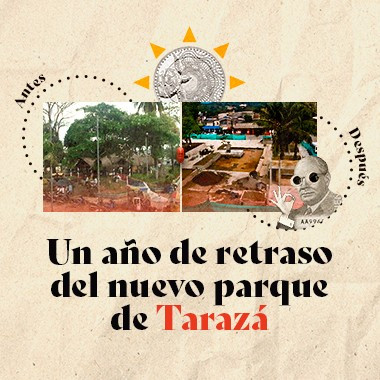 Más de un año de retraso del nuevo parque de Tarazá