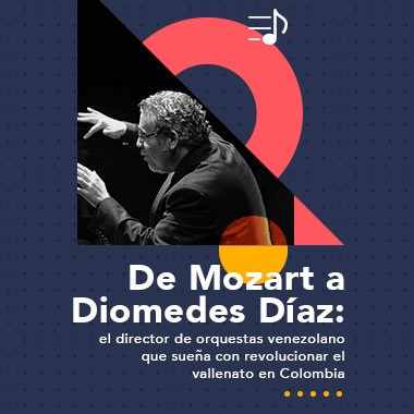 De Mozart a Diomedes Díaz: el director de orquestas venezolano que sueña con revolucionar el vallenato en Colombia