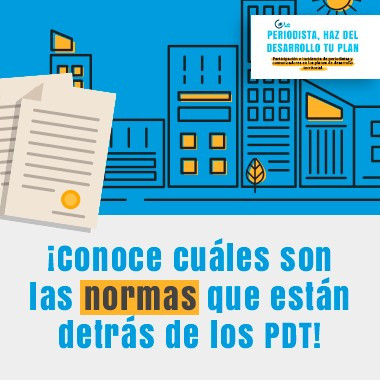 Conoce las normas que están detrás de los PDT