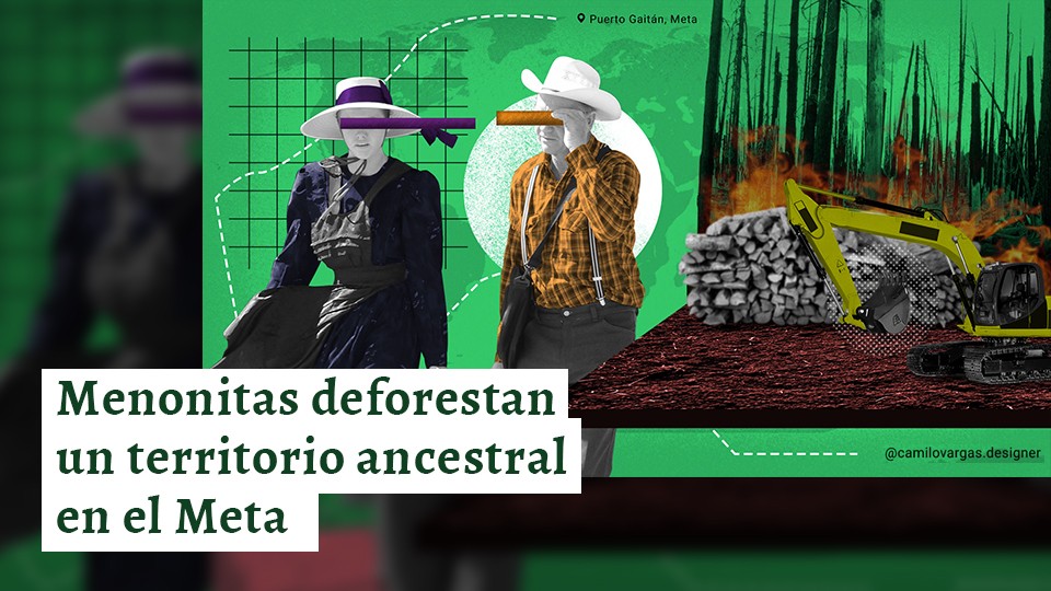 Menonitas deforestan un territorio ancestral en el Meta