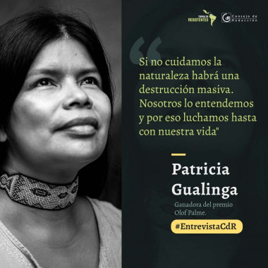 La lucha que no termina: Patricia Gualinga es la primera mujer indígena en ganar el premio Olof Palme