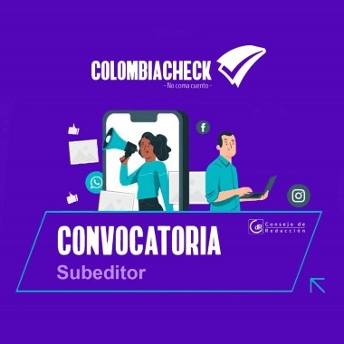 #TrabajoSíHay - Buscamos subeditor para Colombiacheck