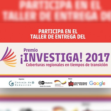 Taller de entrega Premio ¡Investiga! 2017