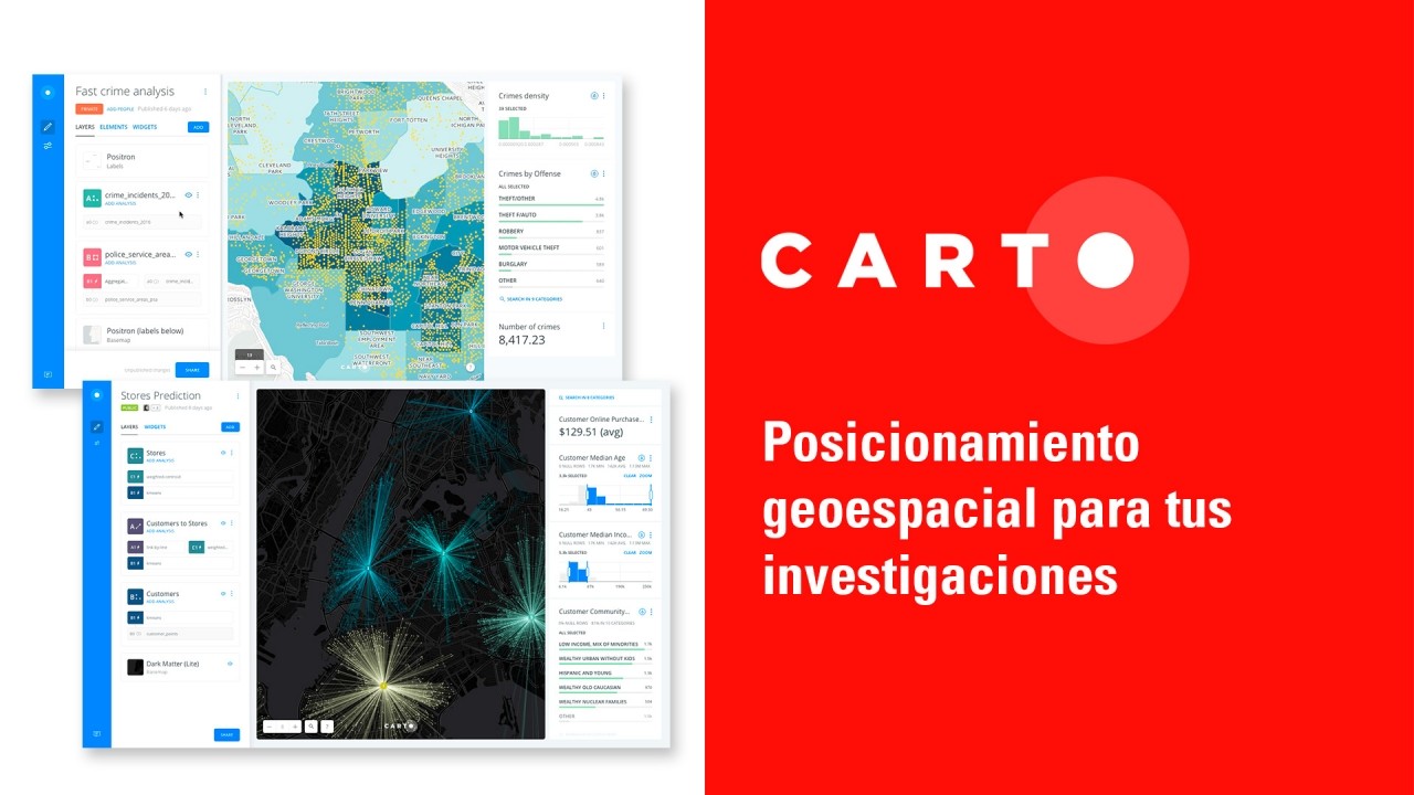 Aprende a hacer mapas dinámicos con CARTO