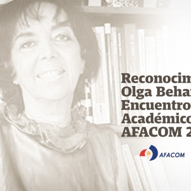 Olga Behar, asociada CdR reconocida por AFACOM