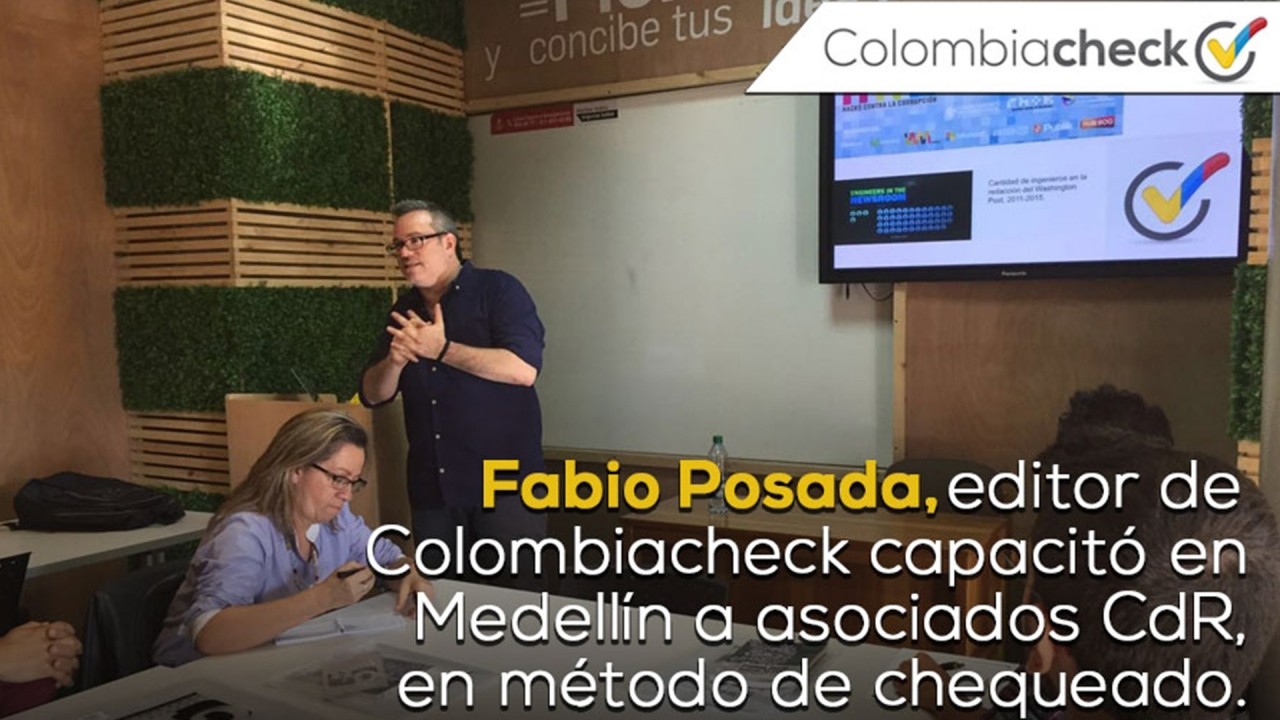 Fabio Posada capacitó en método de verificación de datos a 20 asociados CdR en Antioquia