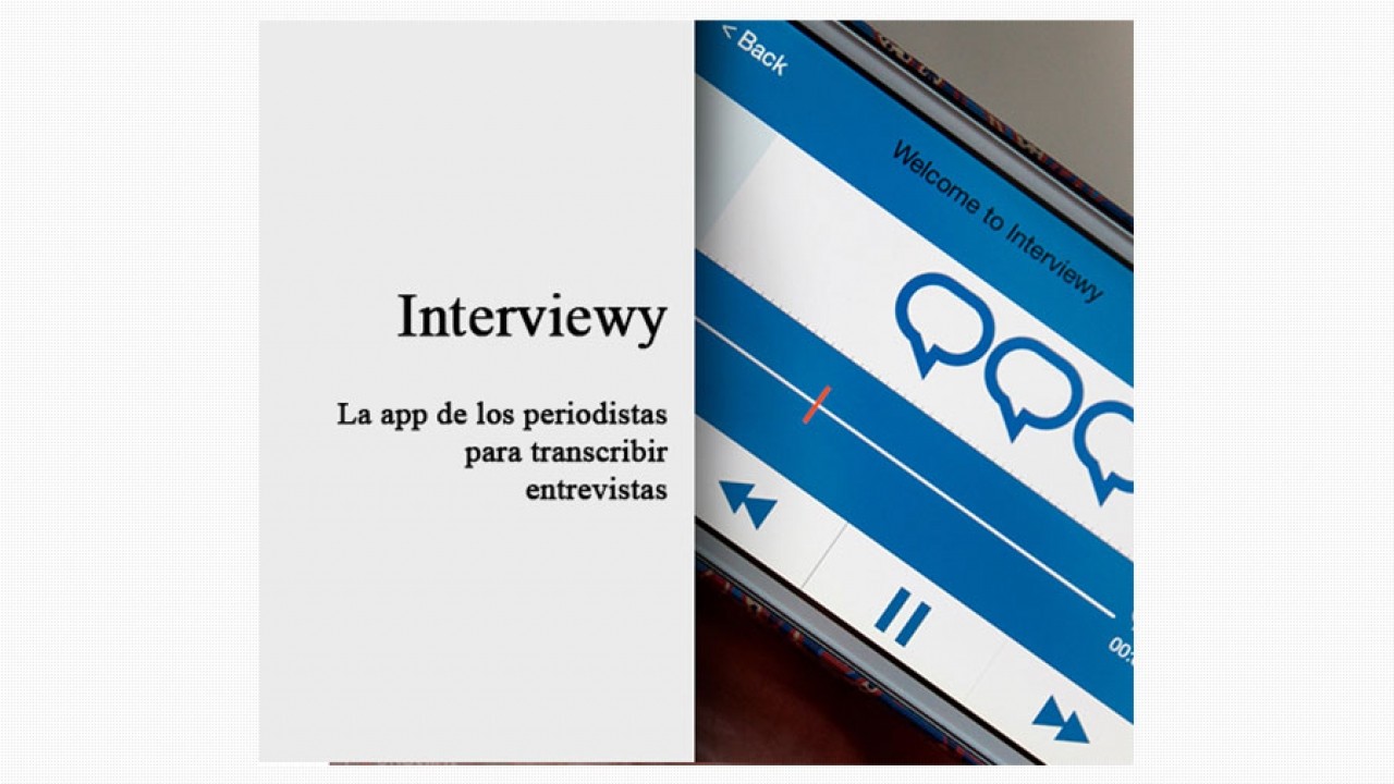 Graba, edita y transcribe entrevistas con Interviewy