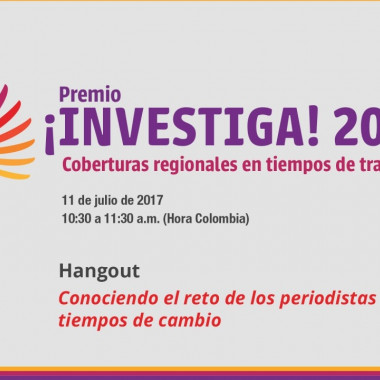 Participa en el Hangout del Premio ¡Investiga! 2017