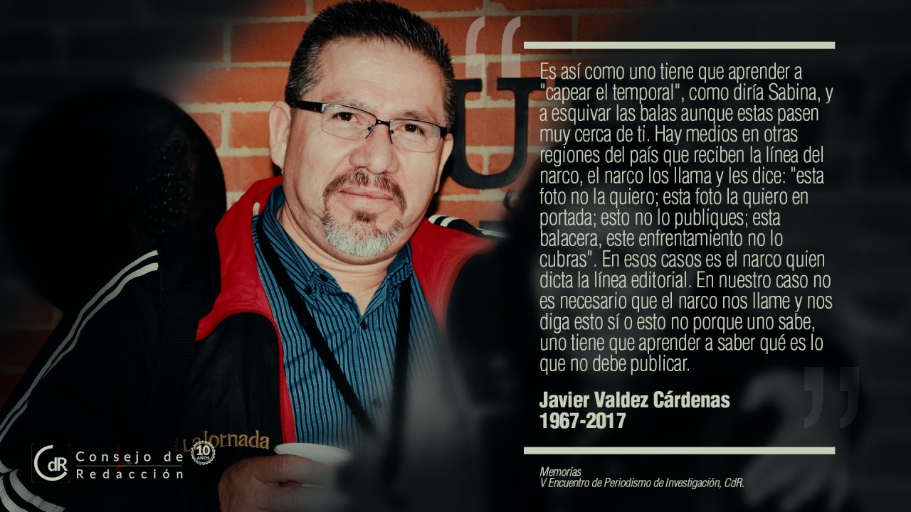 El fundador y periodista de Ríodoce, Javier Valdez Cárdenas, fue asesinado en Culiacán, Sinaloa