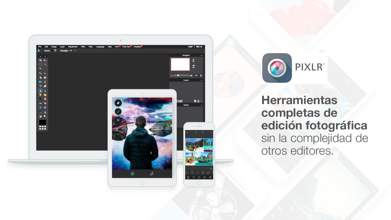 Pixlr mejora rápidamente tus fotos con este editor gratuito para móvil o navegadores