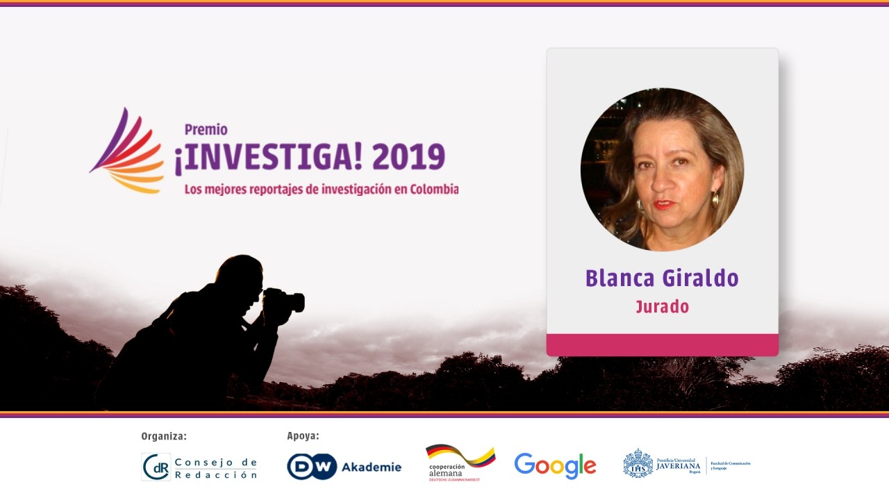 El uso de herramientas, un aspecto a calificar por Blanca Giraldo, jurado del Premio ¡Investiga! 2019